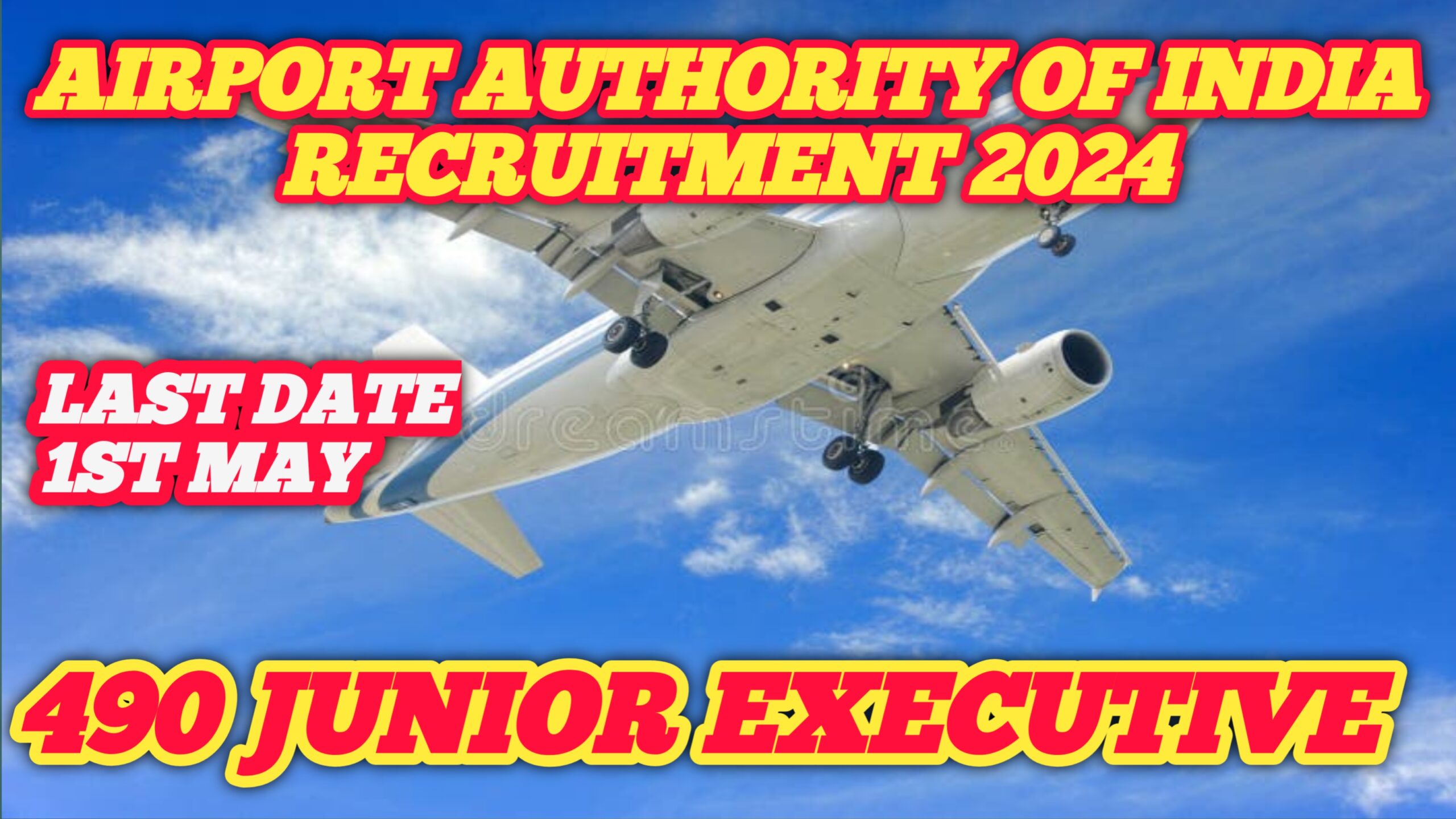 490 Junior Executives in Airports Authority of India